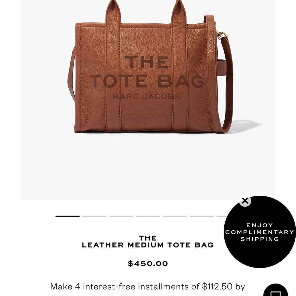 Marc Jacobs Leather Tote